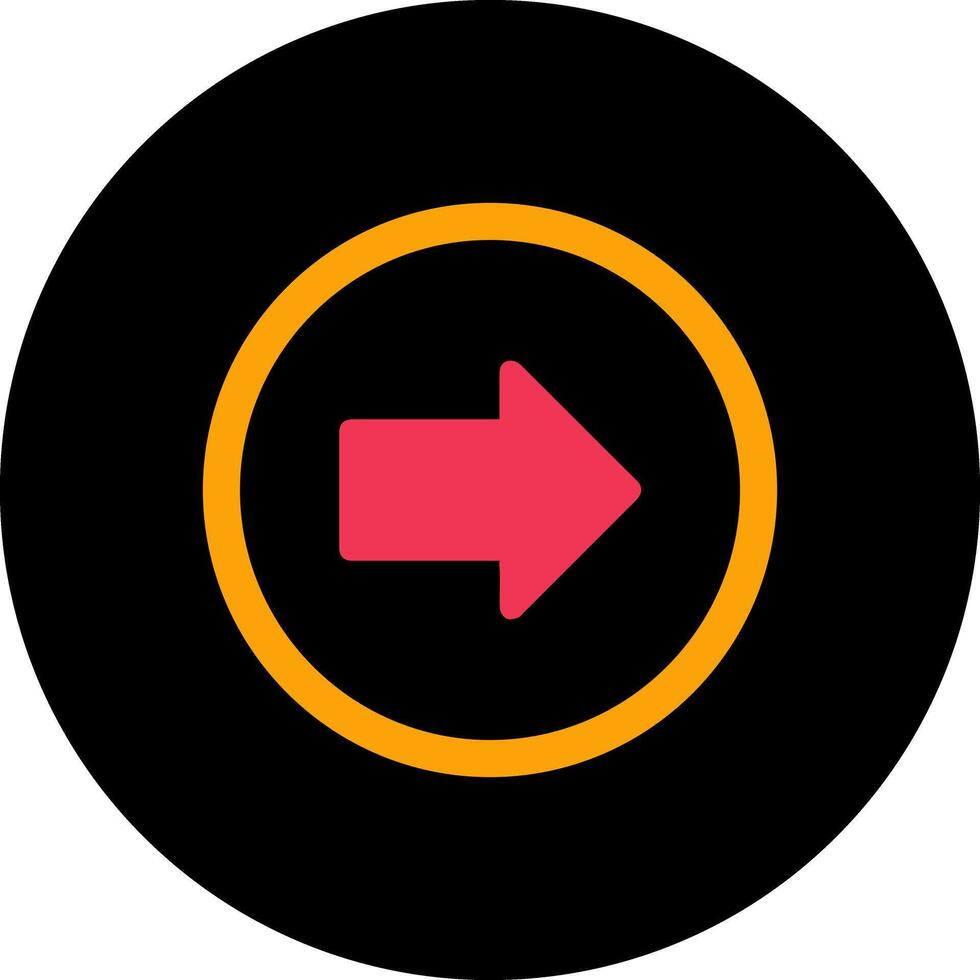 Right Arrow Icon Design vector