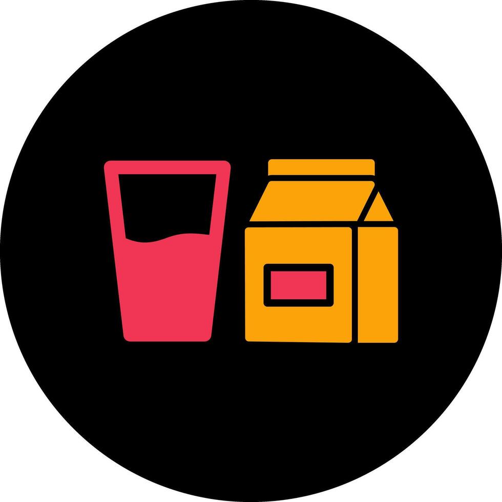 Glass of Milk Icon Design vector