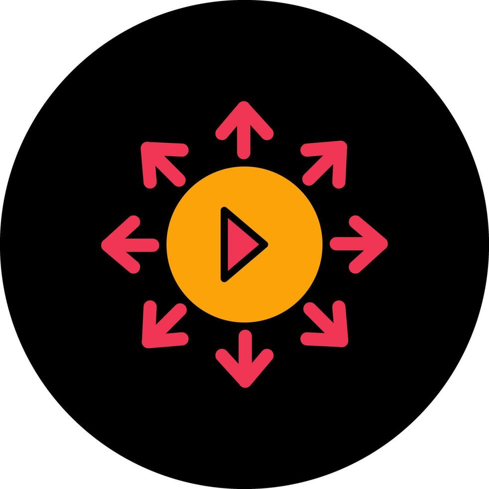 Viral Content Icon Design vector