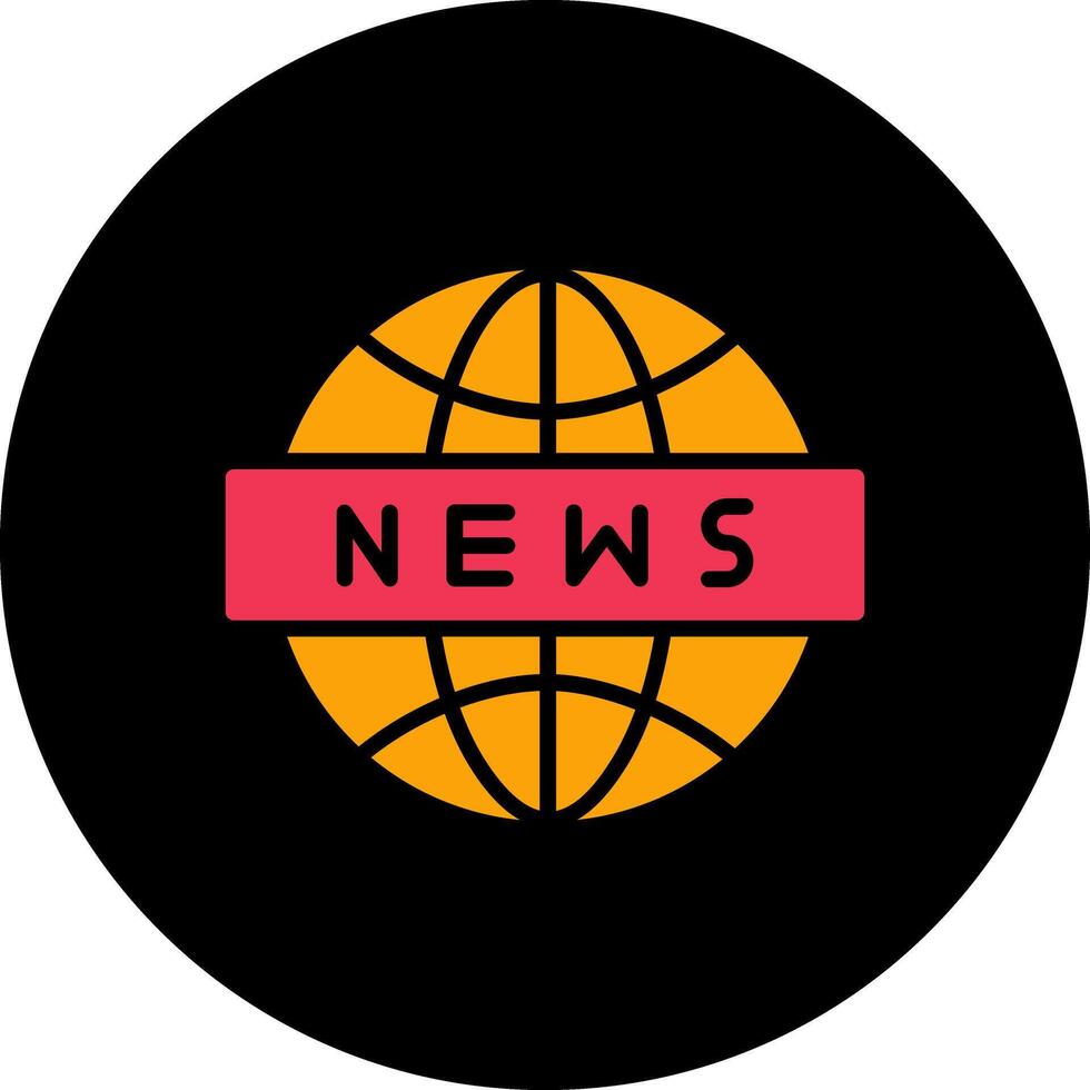 News Globe Icon Design vector