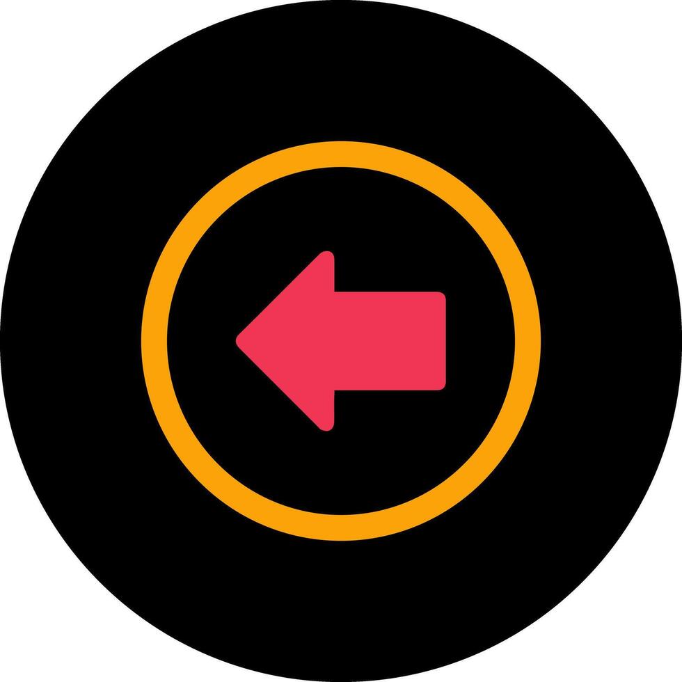 Left Arrow Icon Design vector