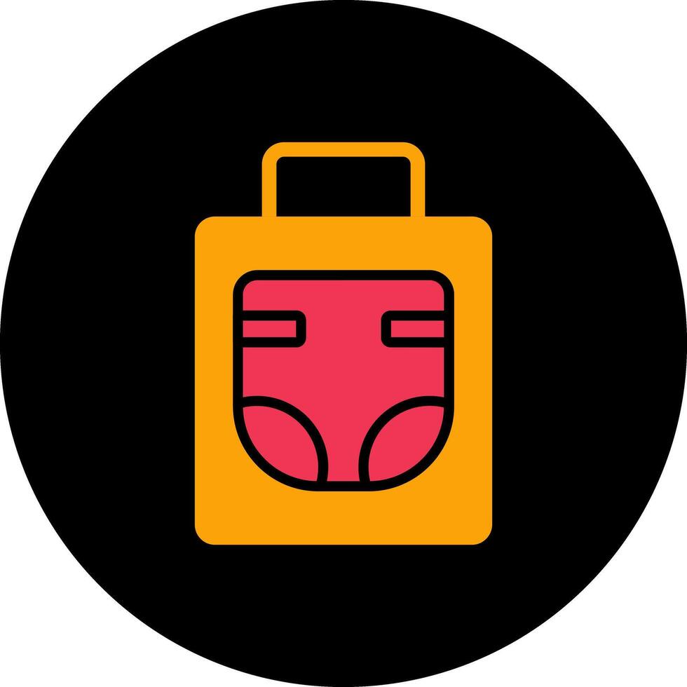 Diaper Bag Icon Design vector