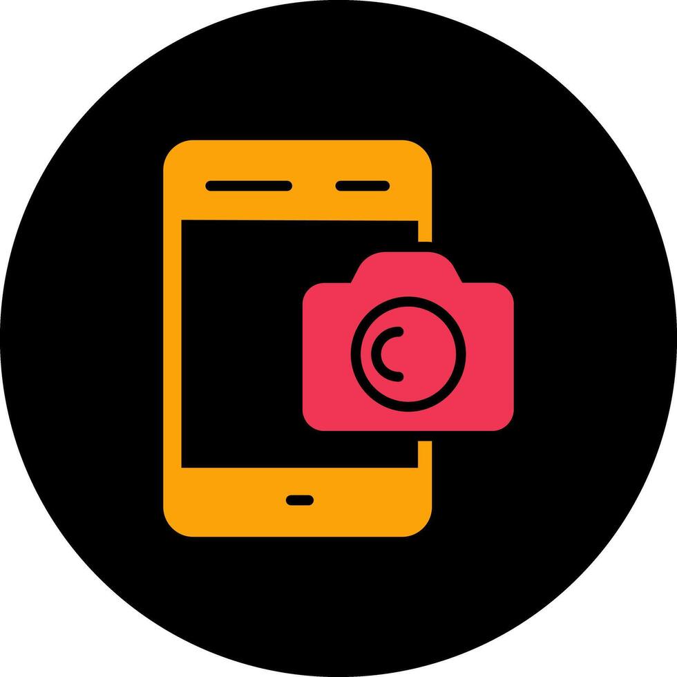 Smartphone Photography Icon Design vector