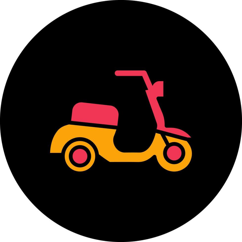 Motor Scooter Icon Design vector