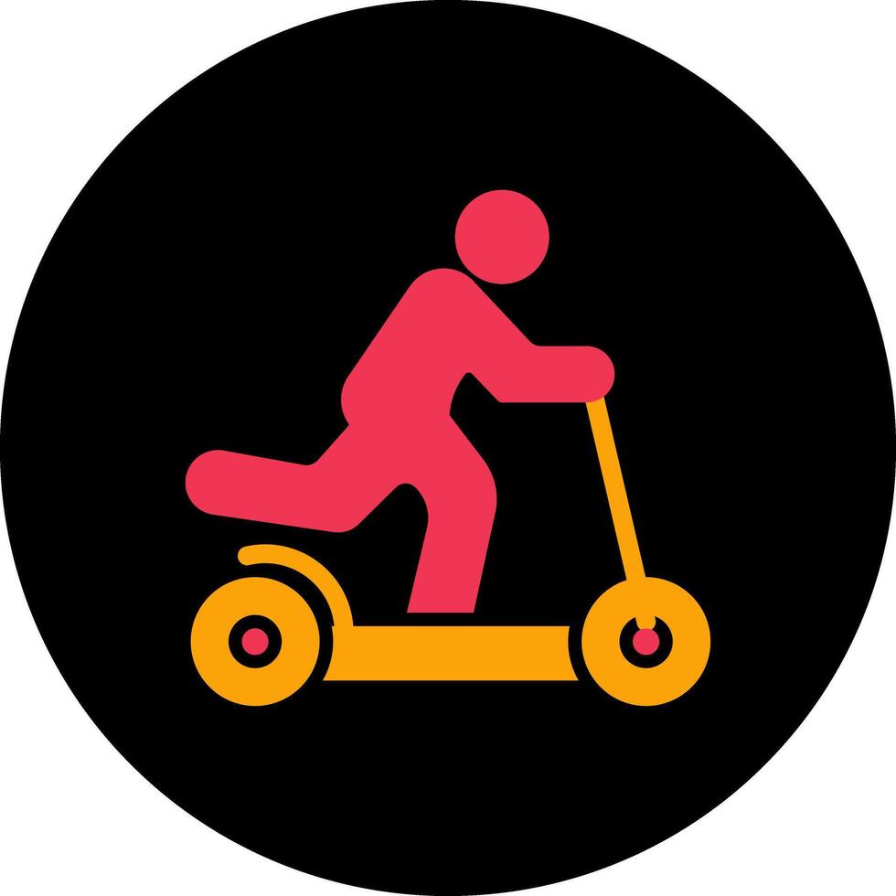 Kick Scooter Icon Design vector