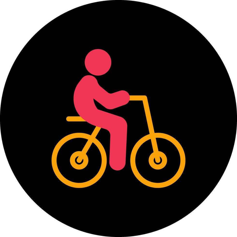 Person Biking Icon Design vector