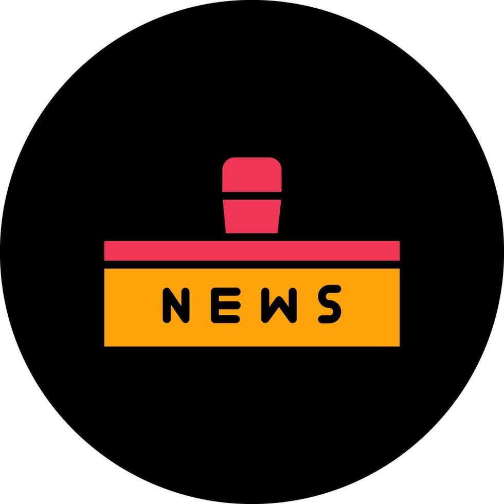 News Studio Icon Design vector