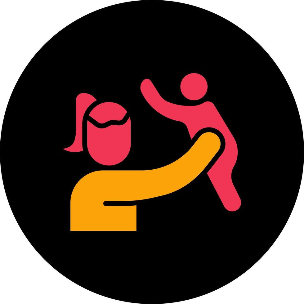 Mother and Son Icon Design vector