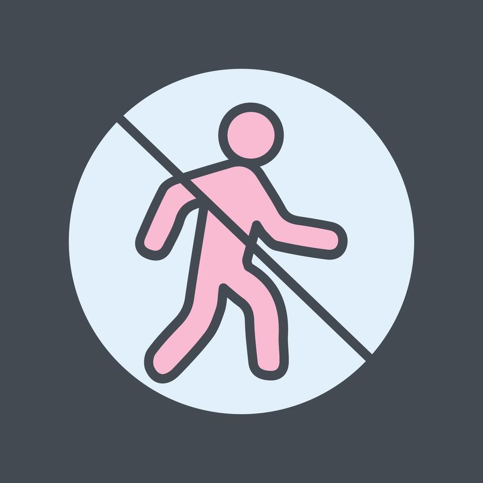 No Entry Sign Icon Design vector