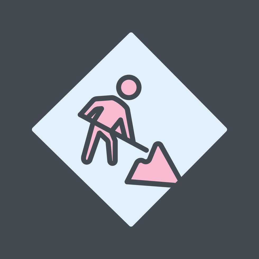 Construction Sign Icon Design vector