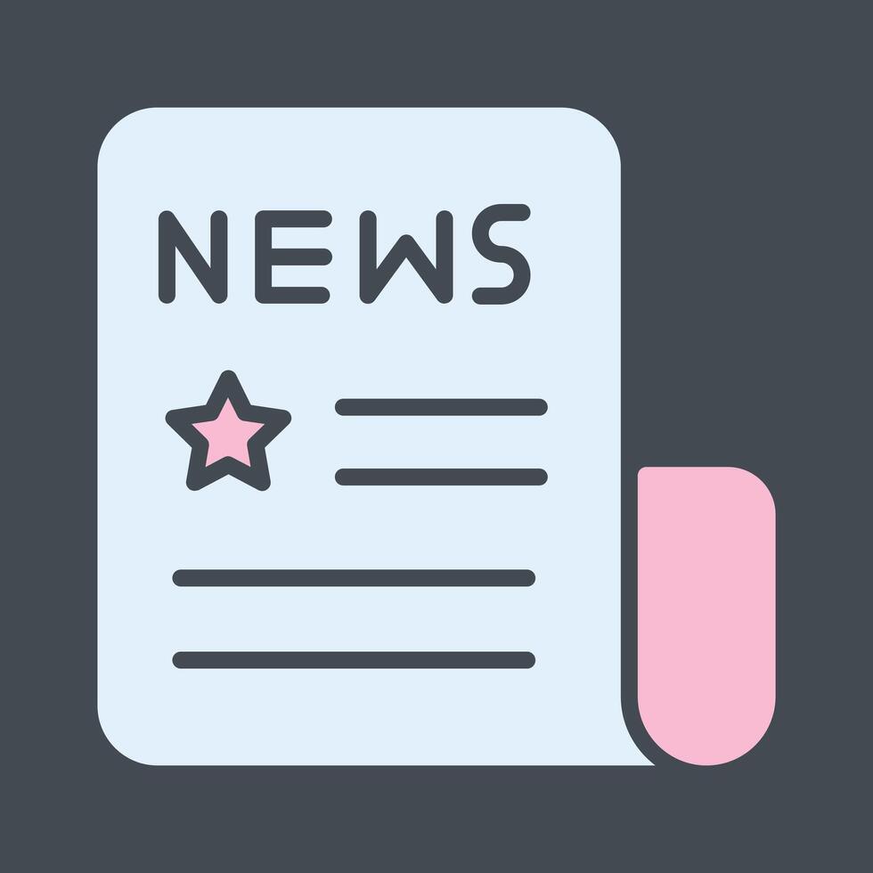 News Headlines Icon Design vector