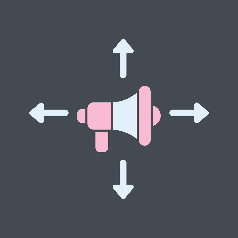 Ad Campaign Icon Design vector