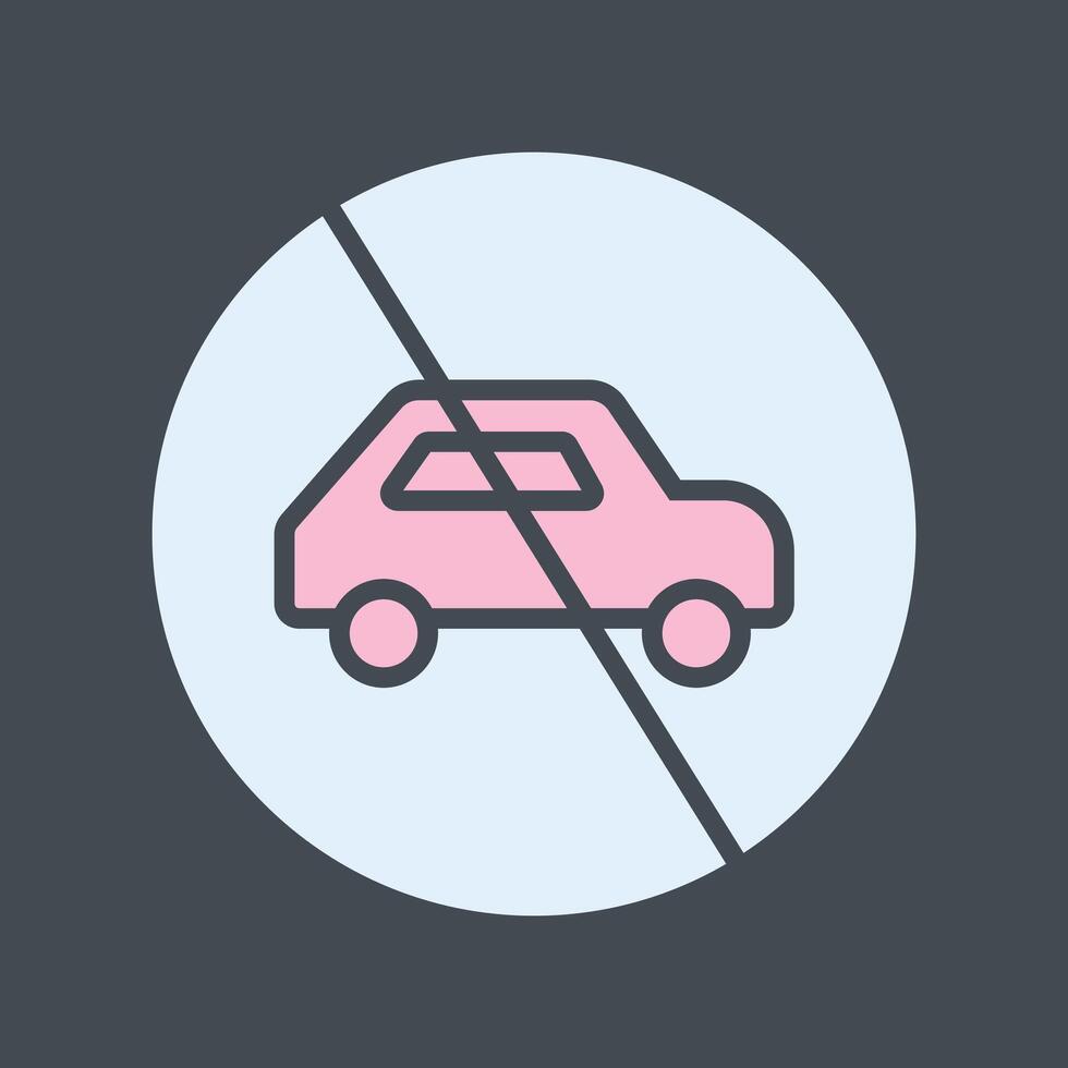 Prohibited Sign Icon Design vector
