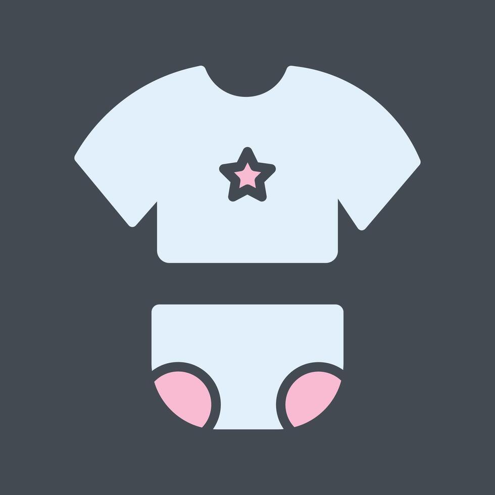 Baby Clothes Icon Design vector