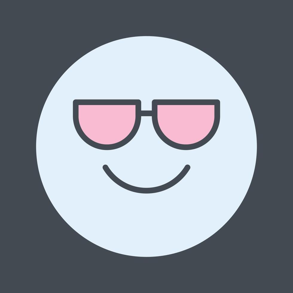 6 - Smiling Face with Sunglasse.eps vector