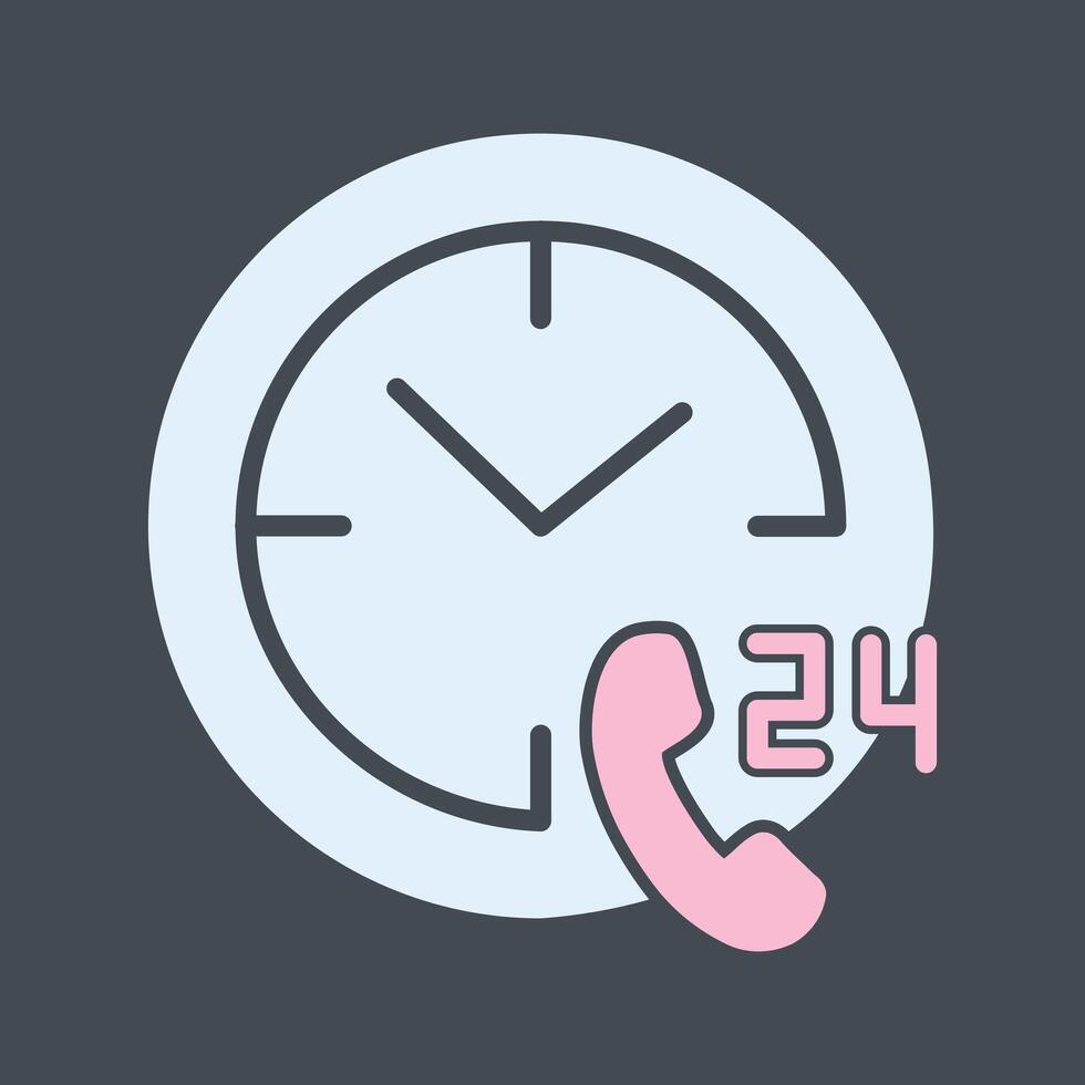 Phone Assistance Icon Design vector