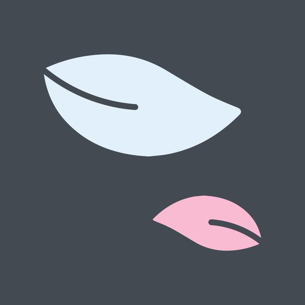 Leaf Fluttering in Wind Icon Design vector
