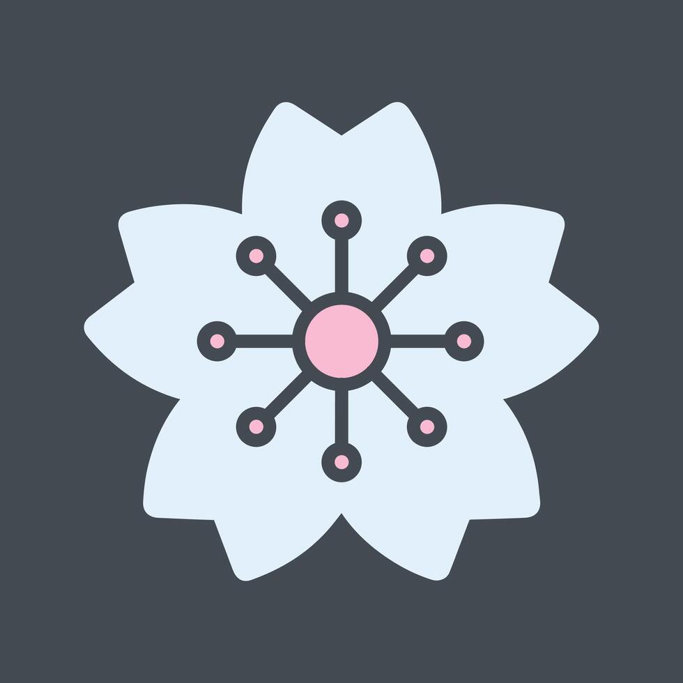 Cherry Blossom Icon Design vector