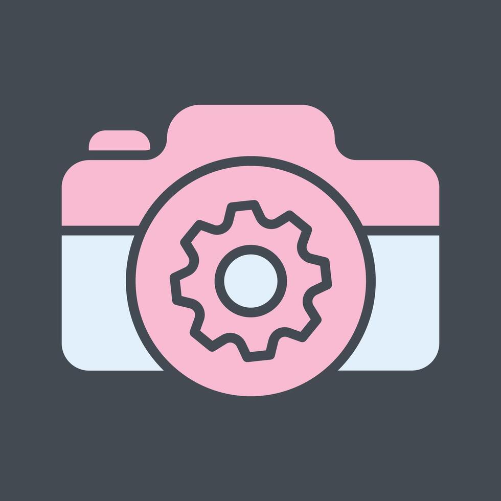 Camera Settings Icon Design vector