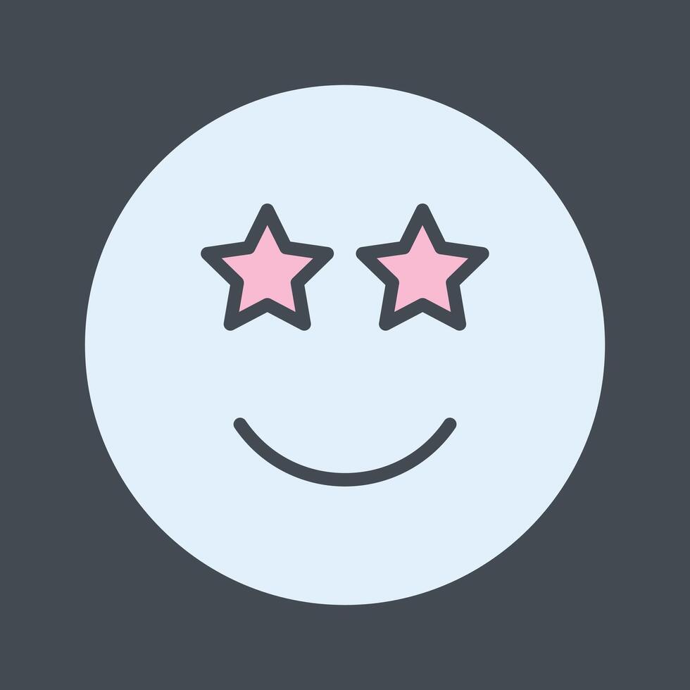 Star-Struck Icon Design vector