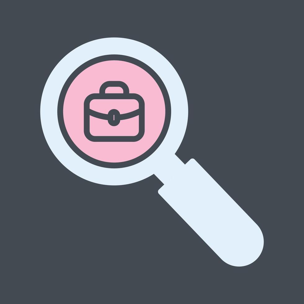 Job Hunting Icon Design vector