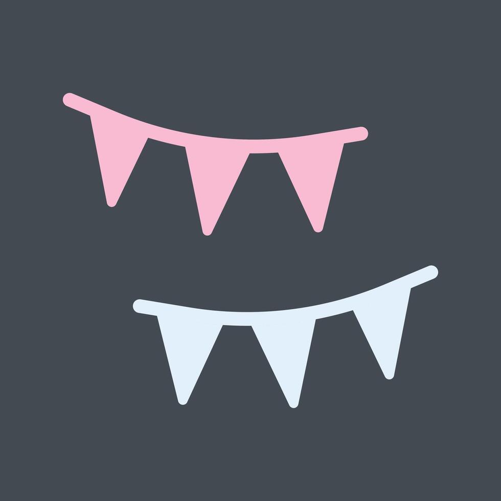 Streamers Icon Design vector