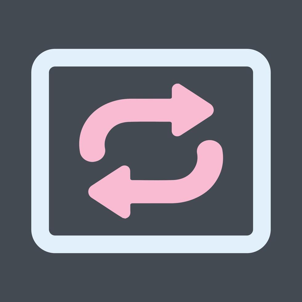 Repeat Button Icon Design vector