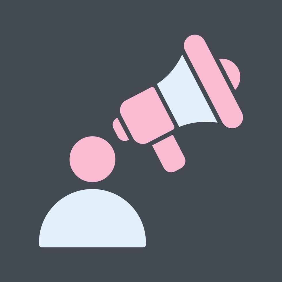 Advertiser Icon Design vector