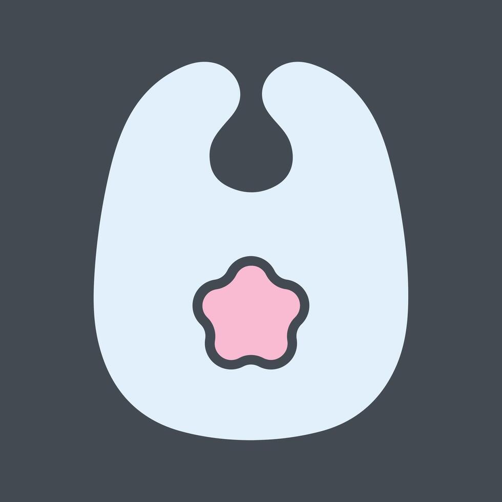 Cute Bibs Icon Design vector