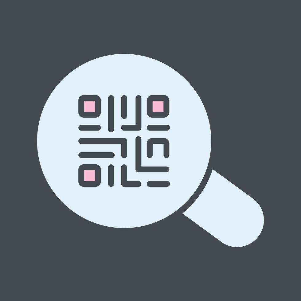 QR Code App Icon Design vector