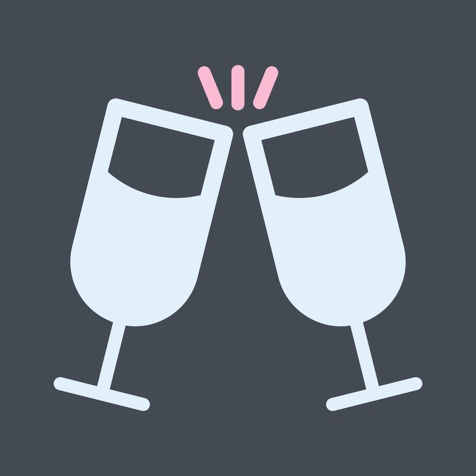 Wine Cheers Icon Design vector