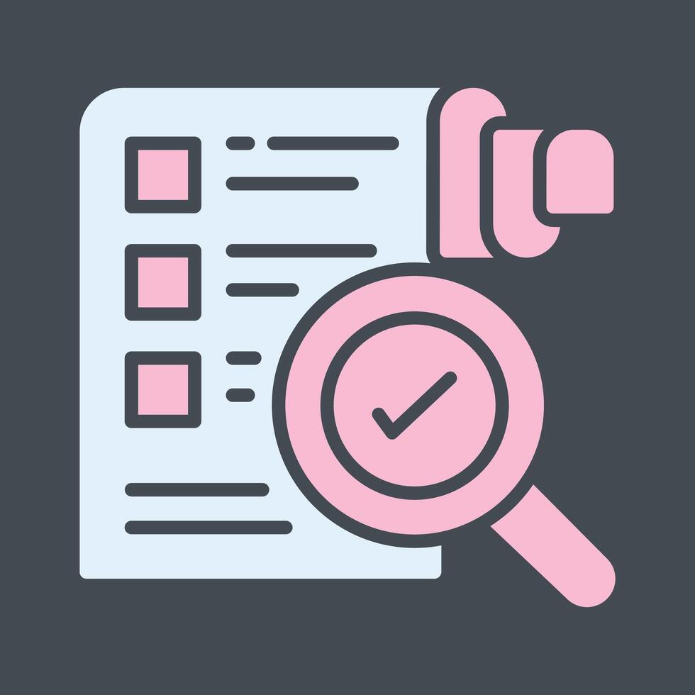 Profile Evaluation Icon Design vector