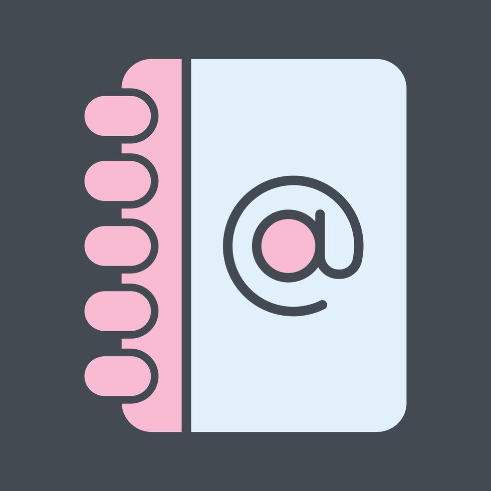 Address Book Icon Design vector