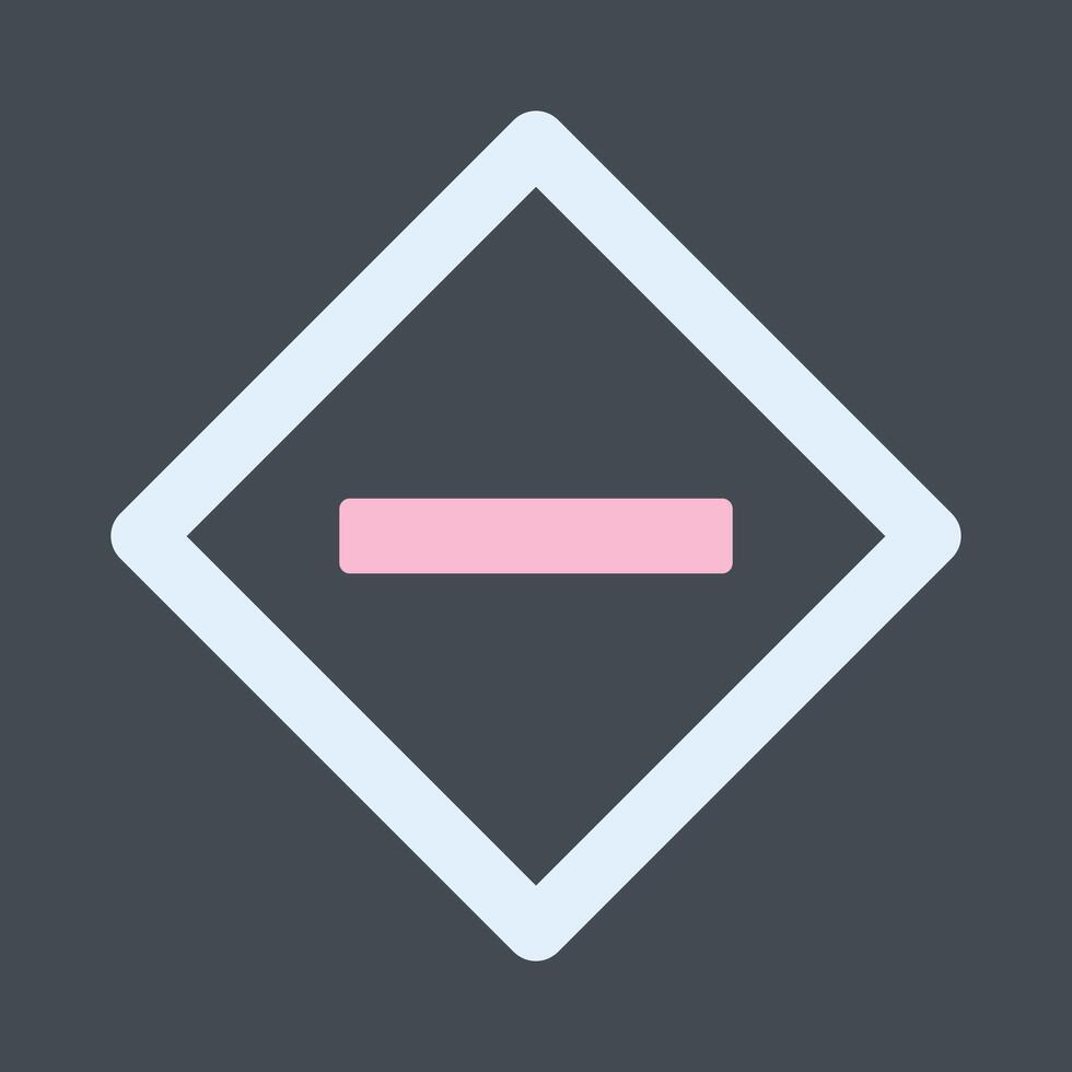 Minus Sign Icon Design vector