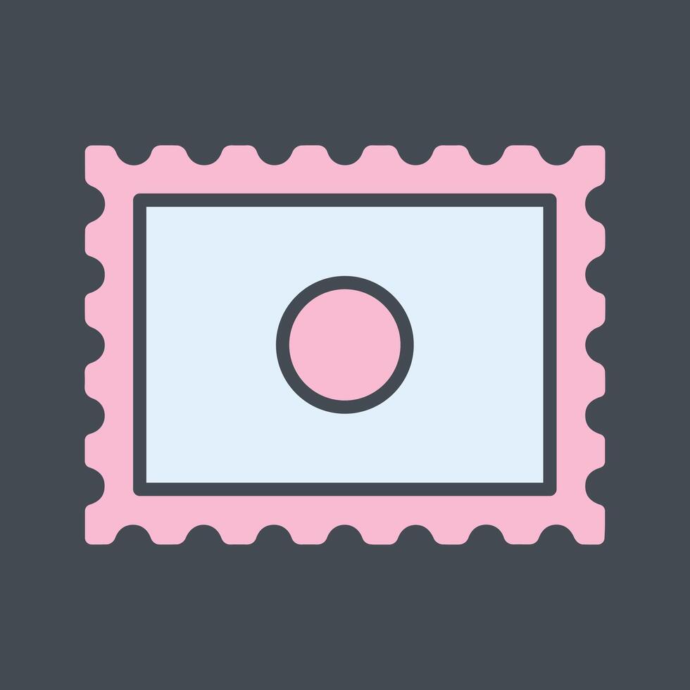 Postal Stamp Icon Design vector