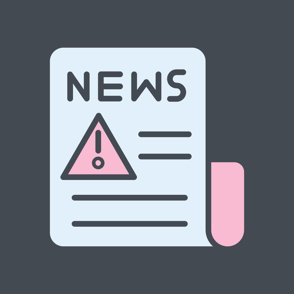 News Alert Icon Design vector