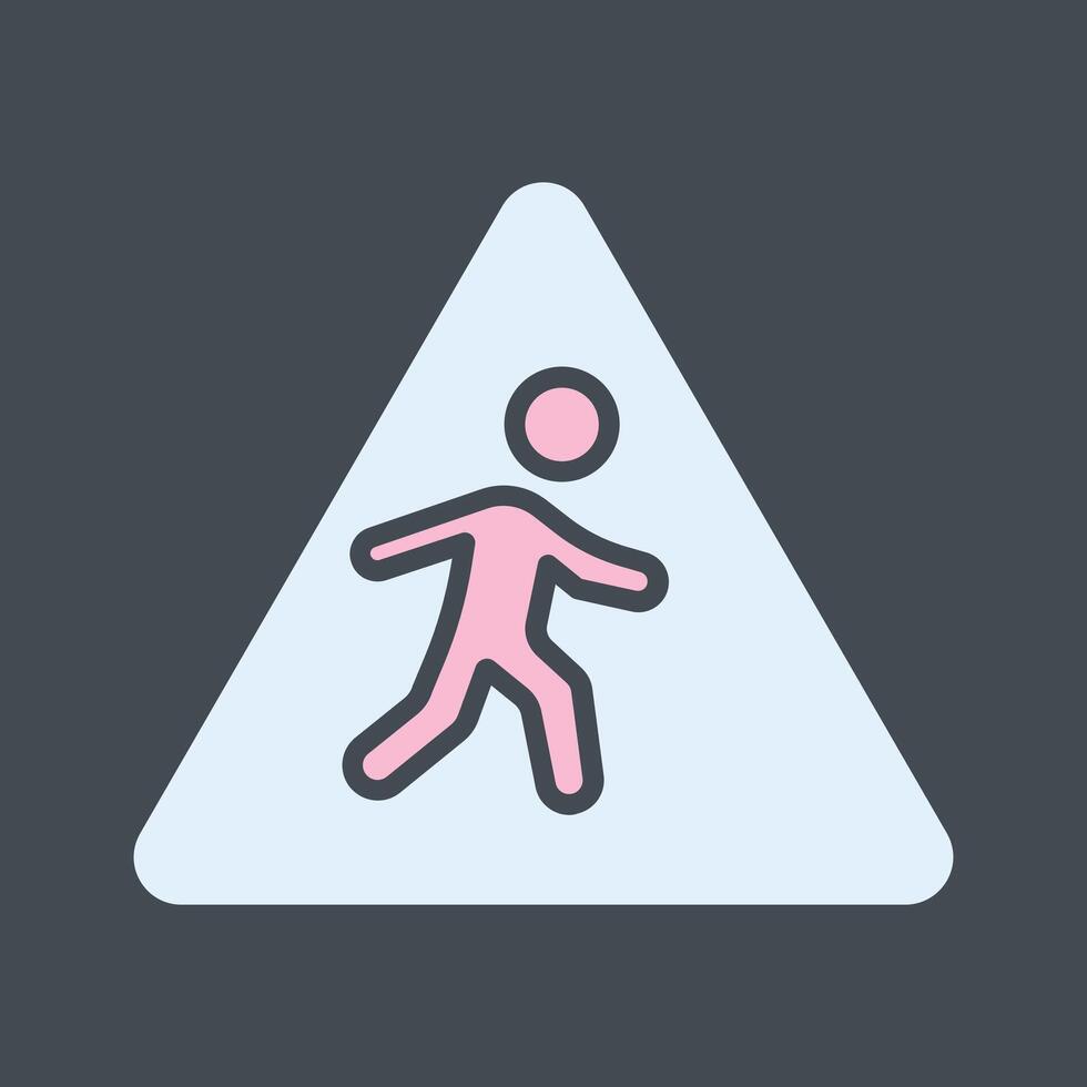 Children Crossing Icon Design vector