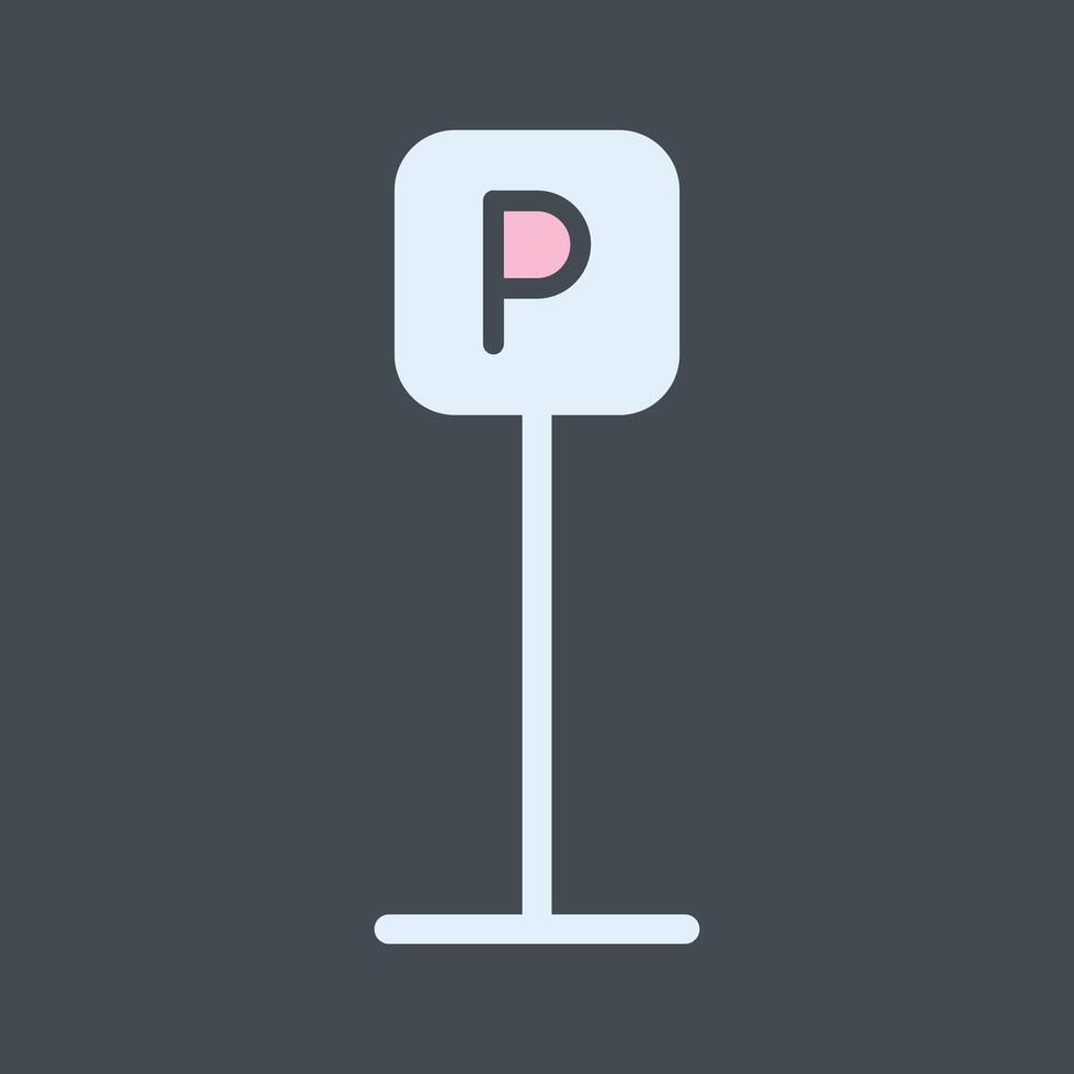 P Button Icon Design vector