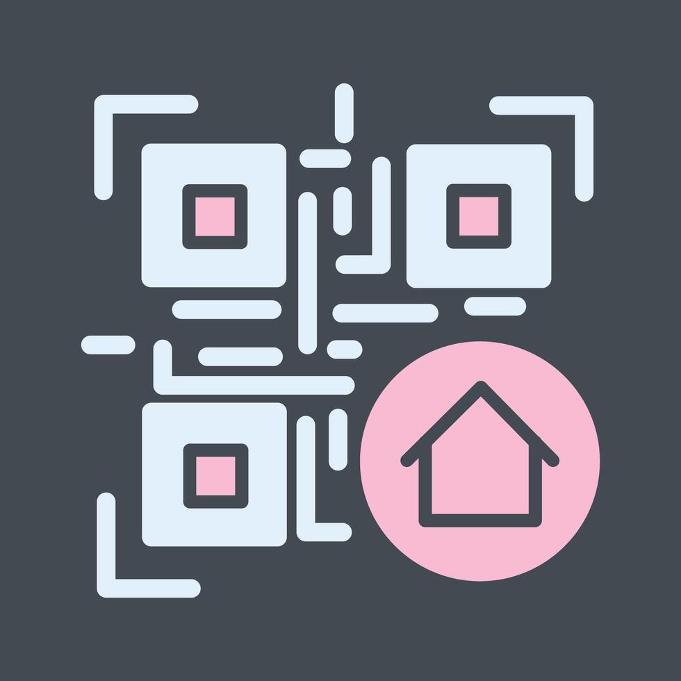 QR Code Menu Icon Design vector