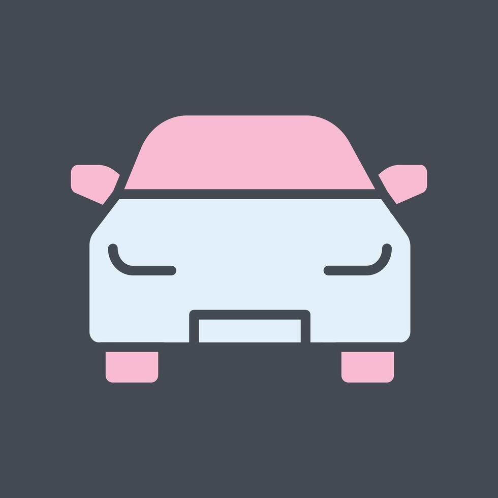Oncoming Car Icon Design vector