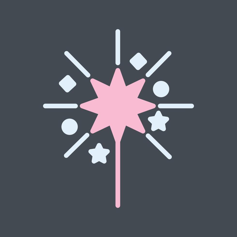 Sparklers Icon Design vector