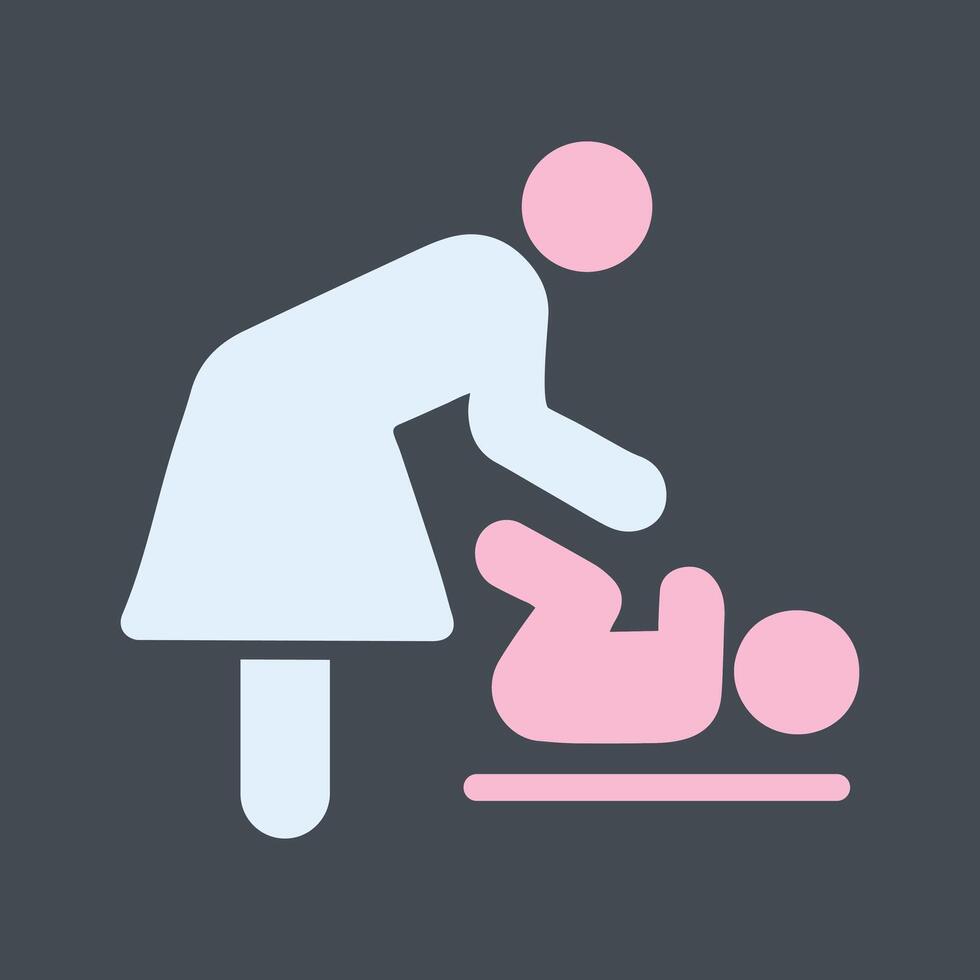 Changing Table Icon Design vector