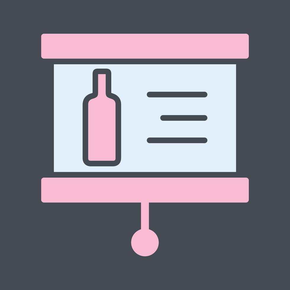 Wine Presentation Icon Design vector