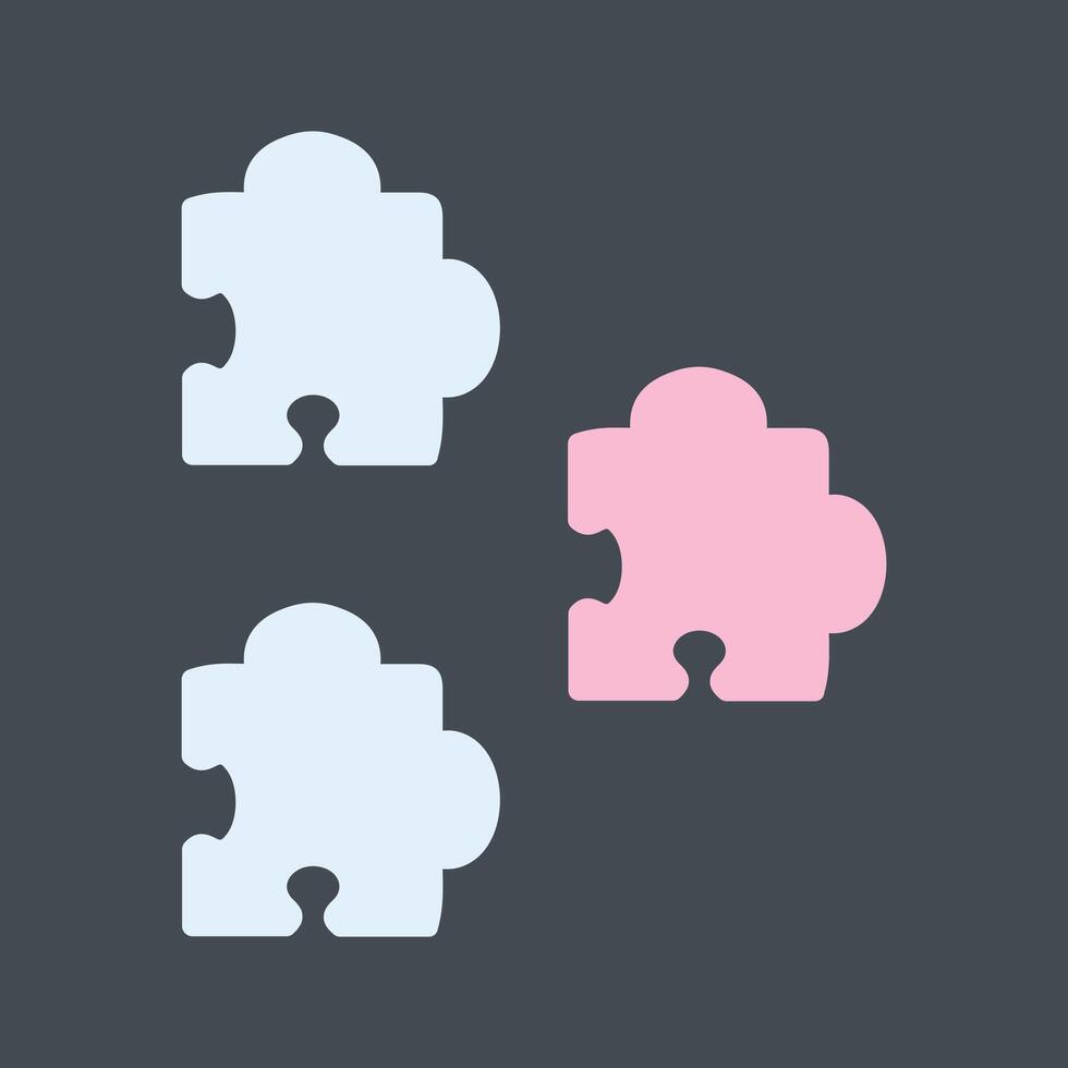 Puzzle Icon Design vector