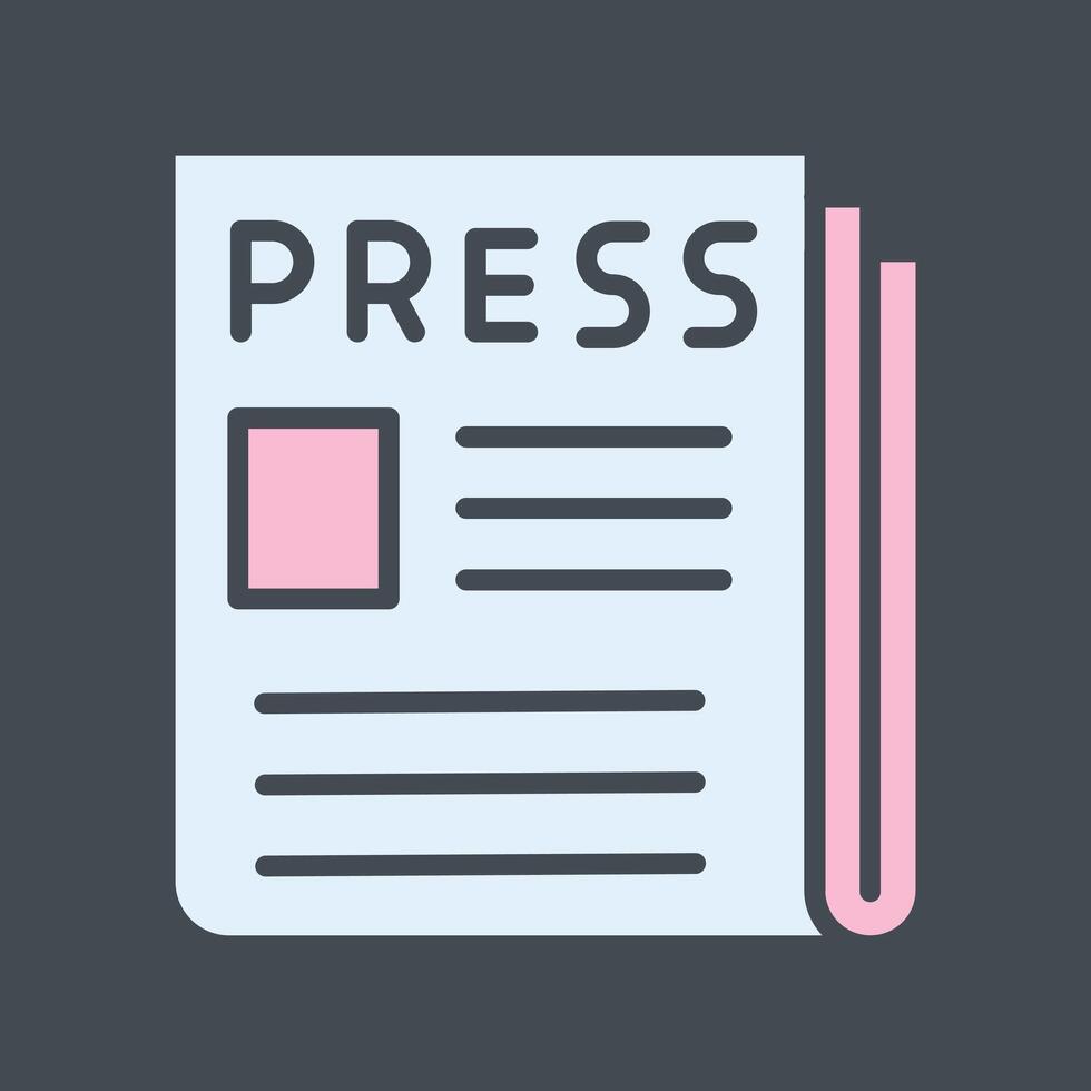 Press Release Icon Design vector