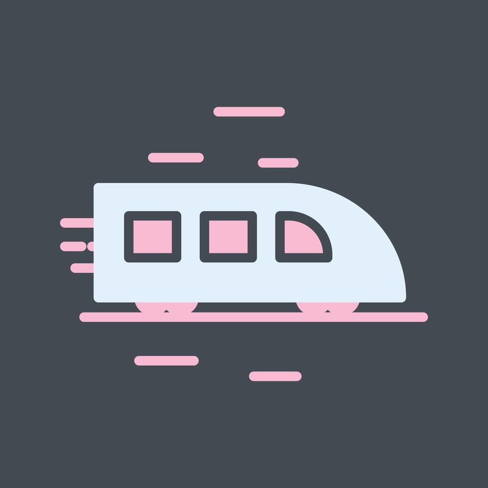 High Speed Train Icon Design vector