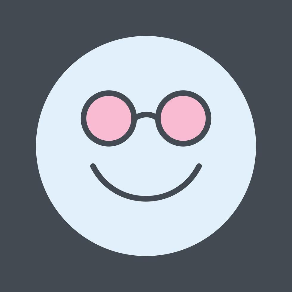 Nerd Face Icon Design vector