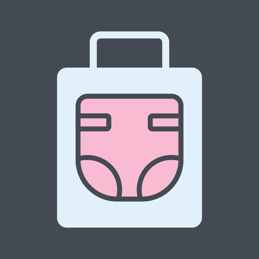 Diaper Bag Icon Design vector