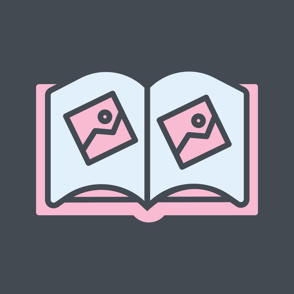 Memory Book Icon Design vector
