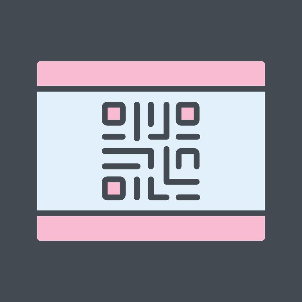 QR Code Business Card Icon Design vector